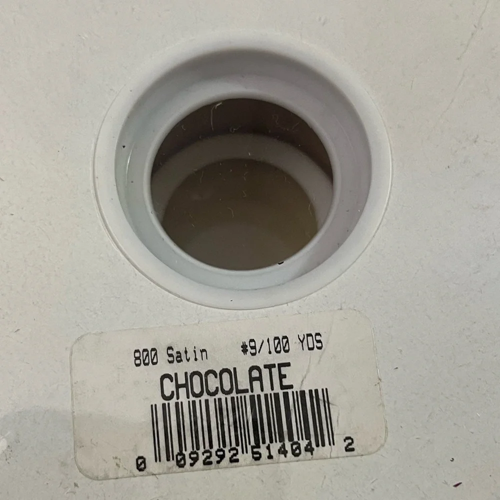 NWT C&G Chocolate Satin 100% Biodegradable Ribbon Roll 100 Yds